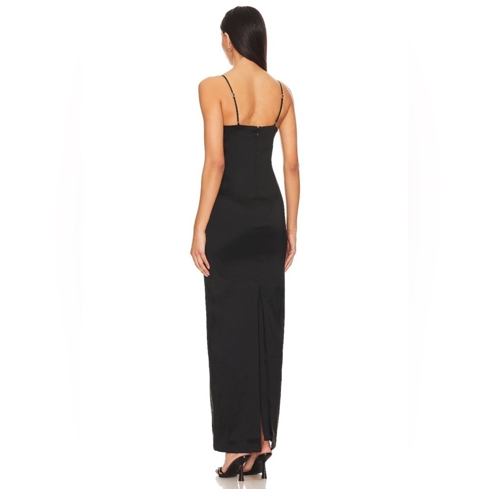 NWT Lovers & Friends Ricky Maxi Dress Black Back Slit Sleeveless Size Small - Picture 2 of 6